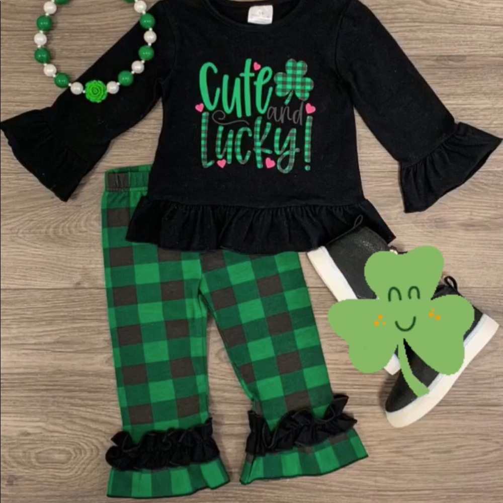 St.Patrick little girl New outfit size 10/12